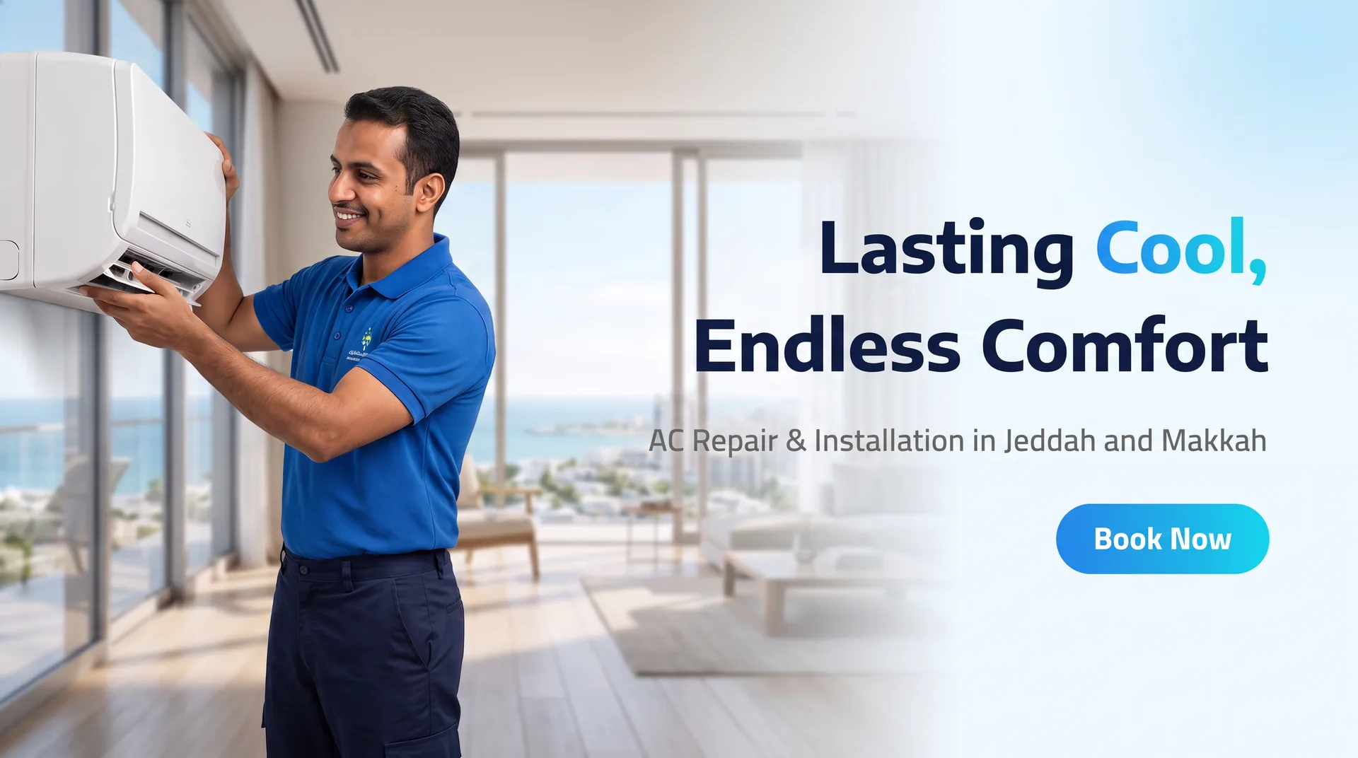 Lasting cool, endless comfort: AC repair and installation in Jeddah and Makkah. Book now